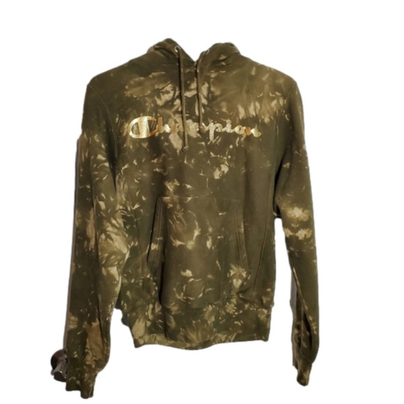 CHAMPION Bleach Dye Reverse Weave Hoodie - Picture 1 of 13
